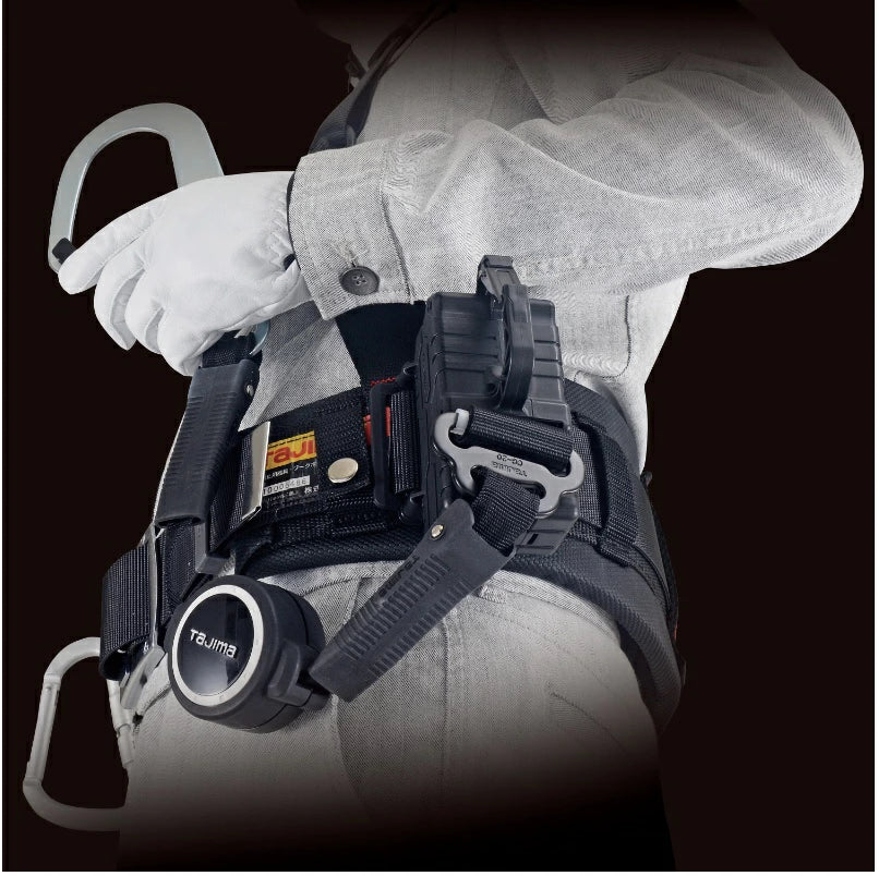 タジマ 胴ベルト用ランヤードER150縦型L1 B1ER150-TL1小型巻取式 ロック機能なし 小型巻取式 スチールフック