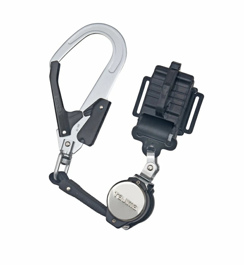 タジマ 胴ベルト用ランヤード VR150縦型L2 B1VR150-TL2 ロック装置付小型巻取式 スチールフック
