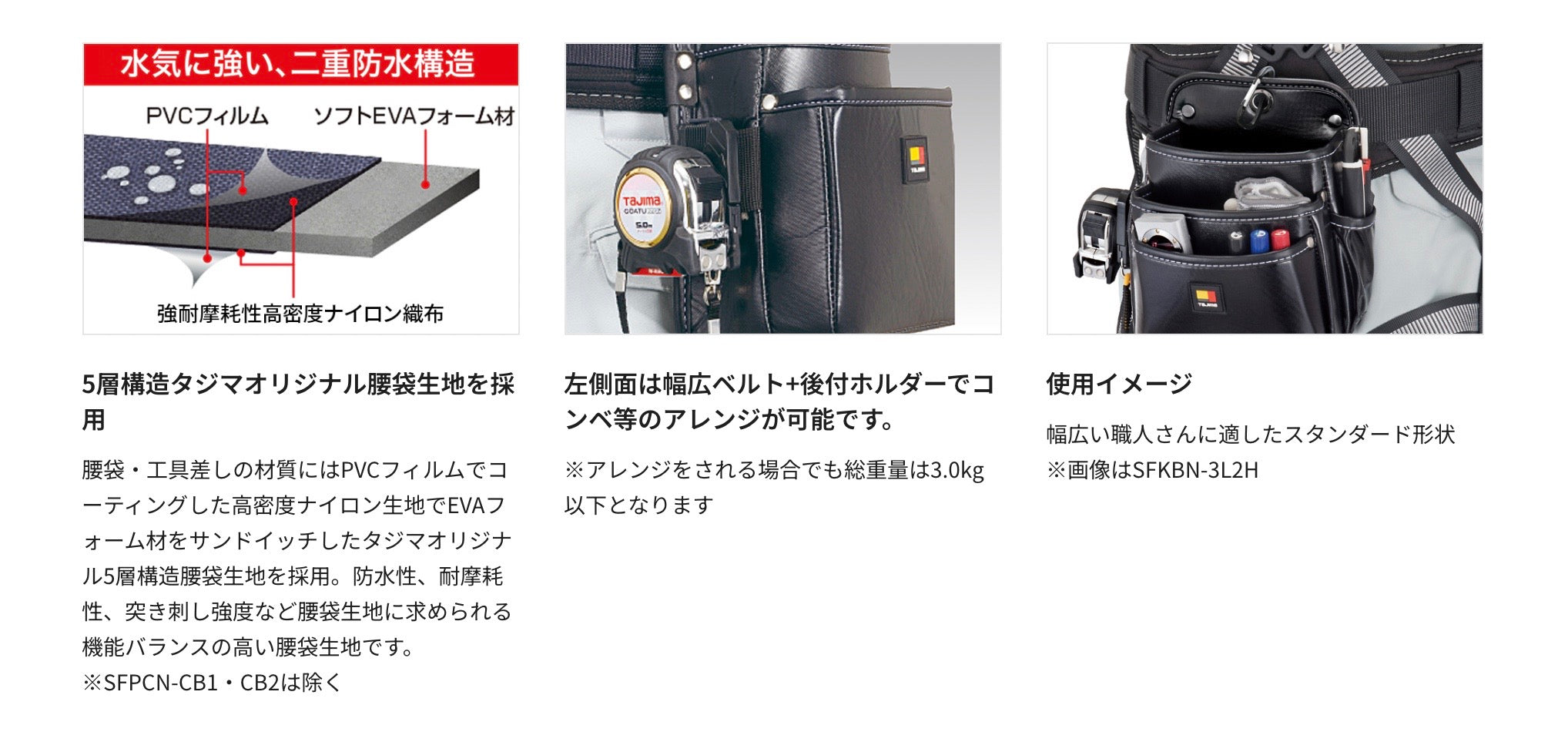 つよの 着脱式 腰ベルト